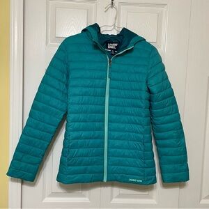 Lands' End Kids Teal Puffer Jacket
